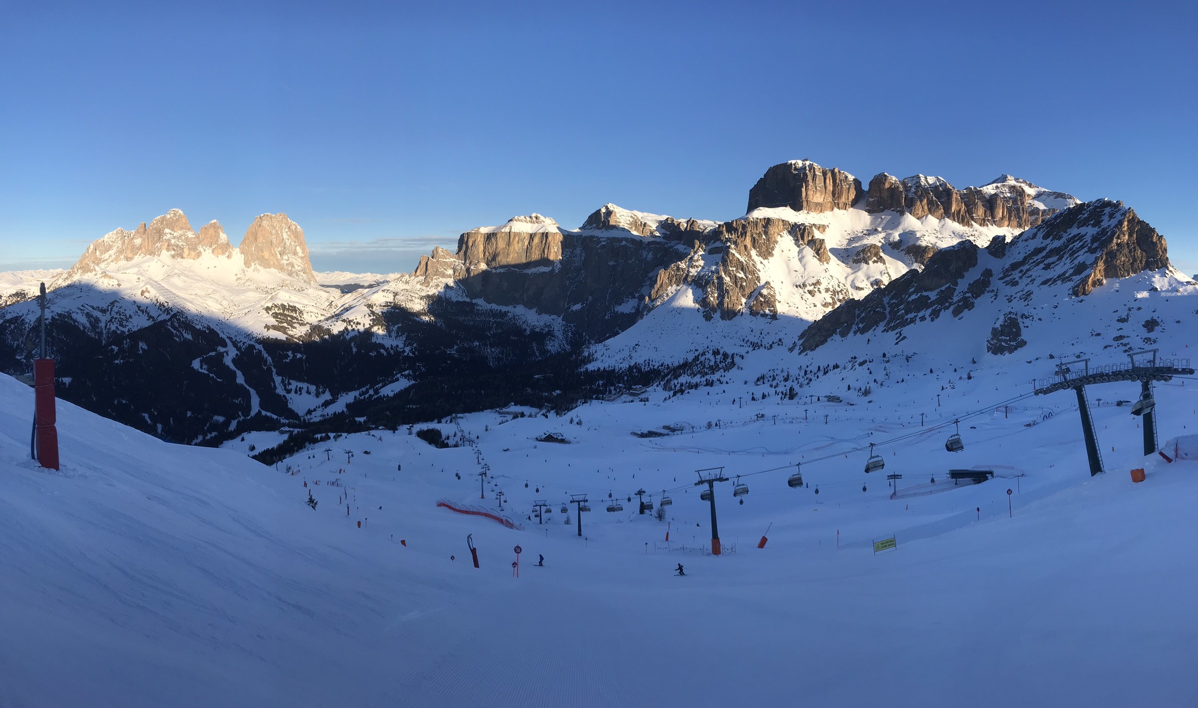 Belvedere noch im Schatten