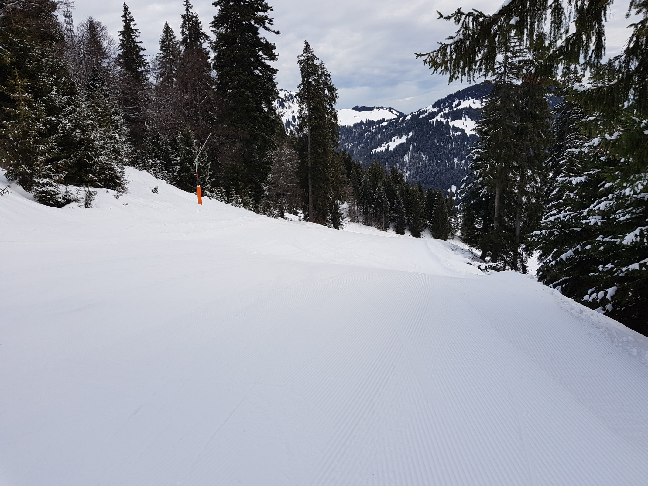 Als erstes probierten wir die dazugehörige Abfahrt aus.
