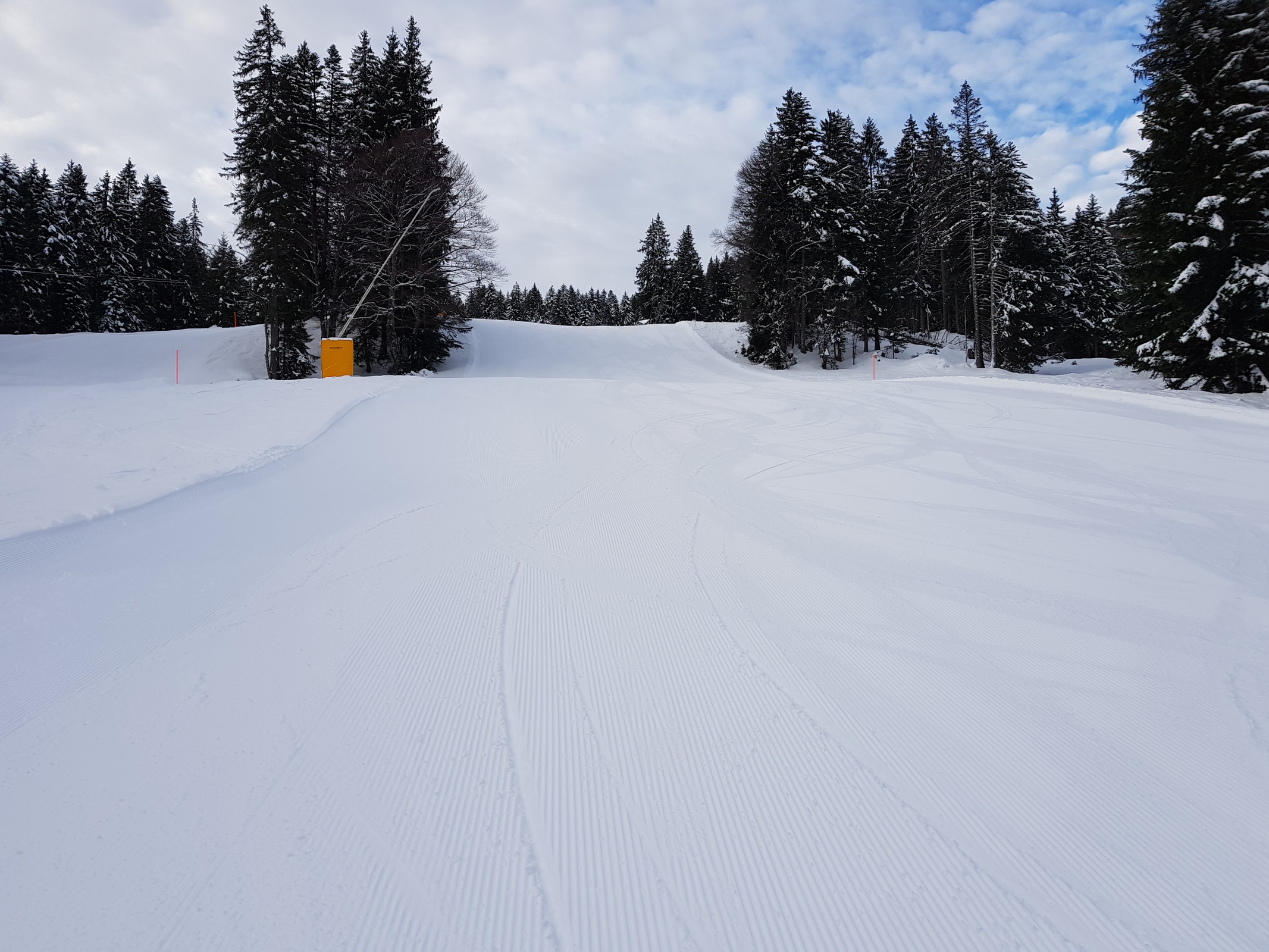 Die Abfahrt war wunderbar und blieb den Tag über die beste im Gebiet, wir blieben direkt mal für ein paar Wiederholungsfahrten.