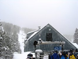 Pete`s Express. Hier sieht man, woher die 11 inches of fresh powder kamen...