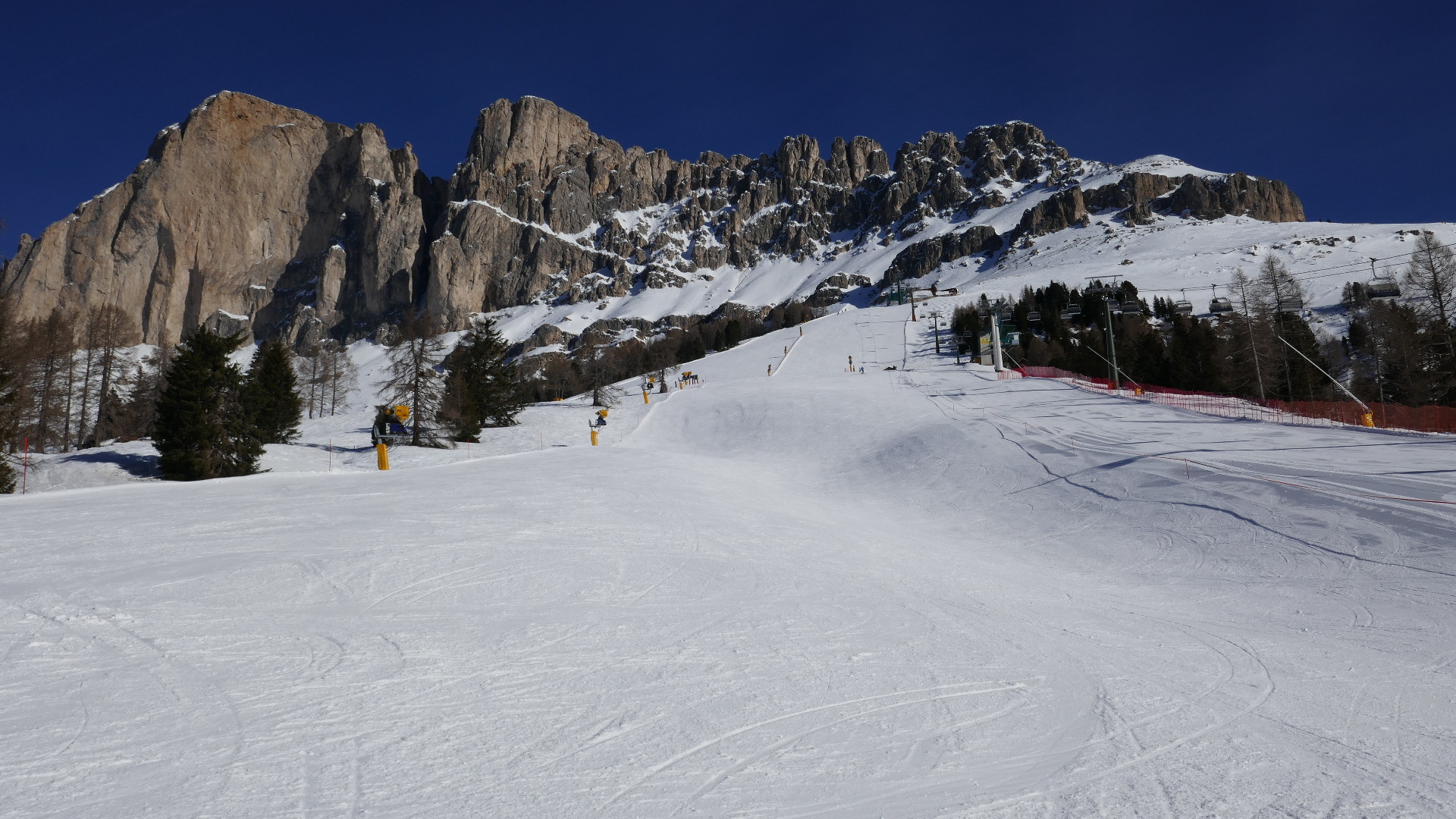Traumhafte direkte Piste am Paolina mit "Kuhle"