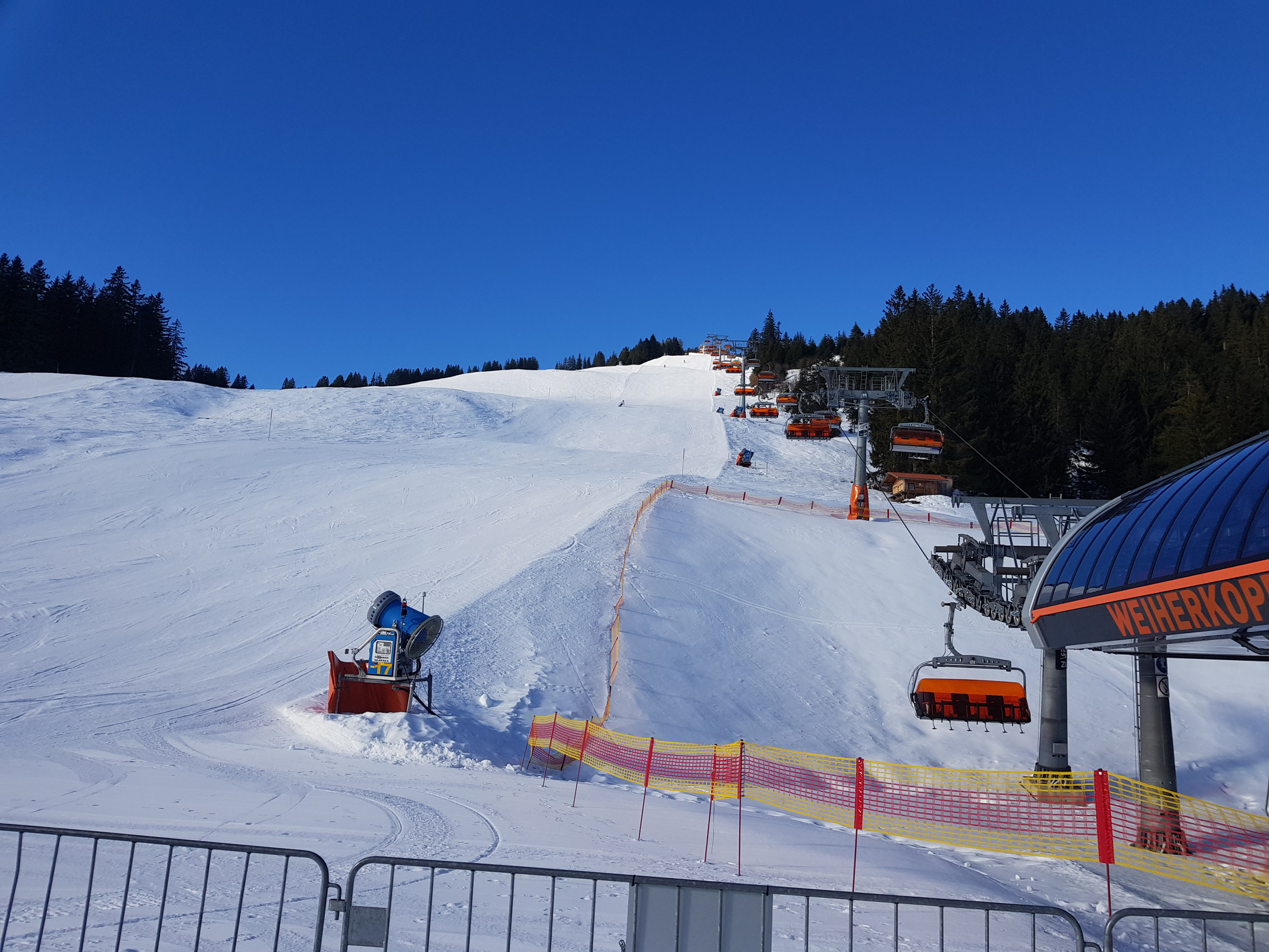 Dann ging es zur Weiherkopfbahn, schöne Bahn mit schöner Abfahrt!