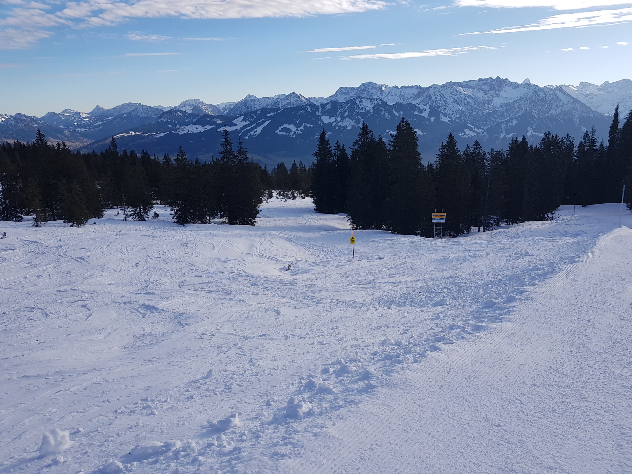Zu meiner freudigen Überraschung stellte ich fest, dass die Skiroute Märchenwiese geöffnet ist, natürlich probierte ich diese direkt mal aus.