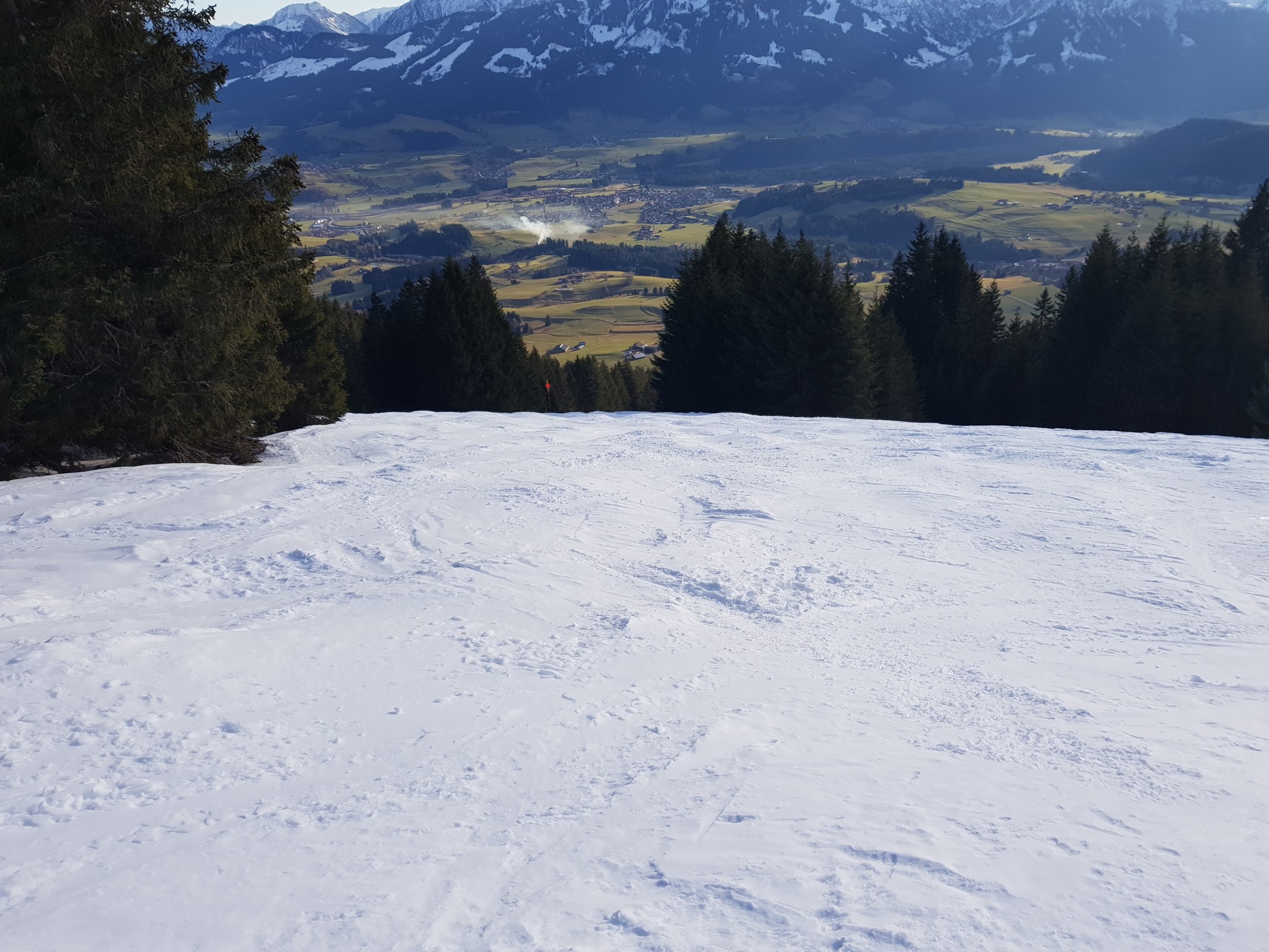 Ein etwas flacherer Teil der Route.