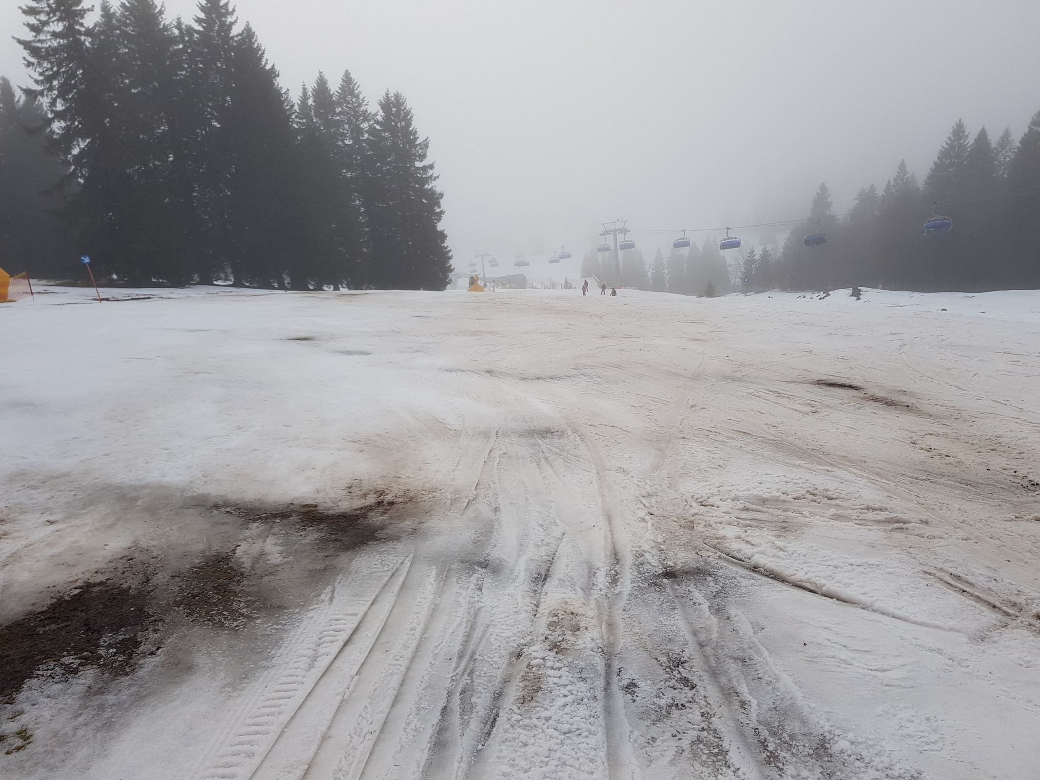 Zeigerabfahrt am Montag.