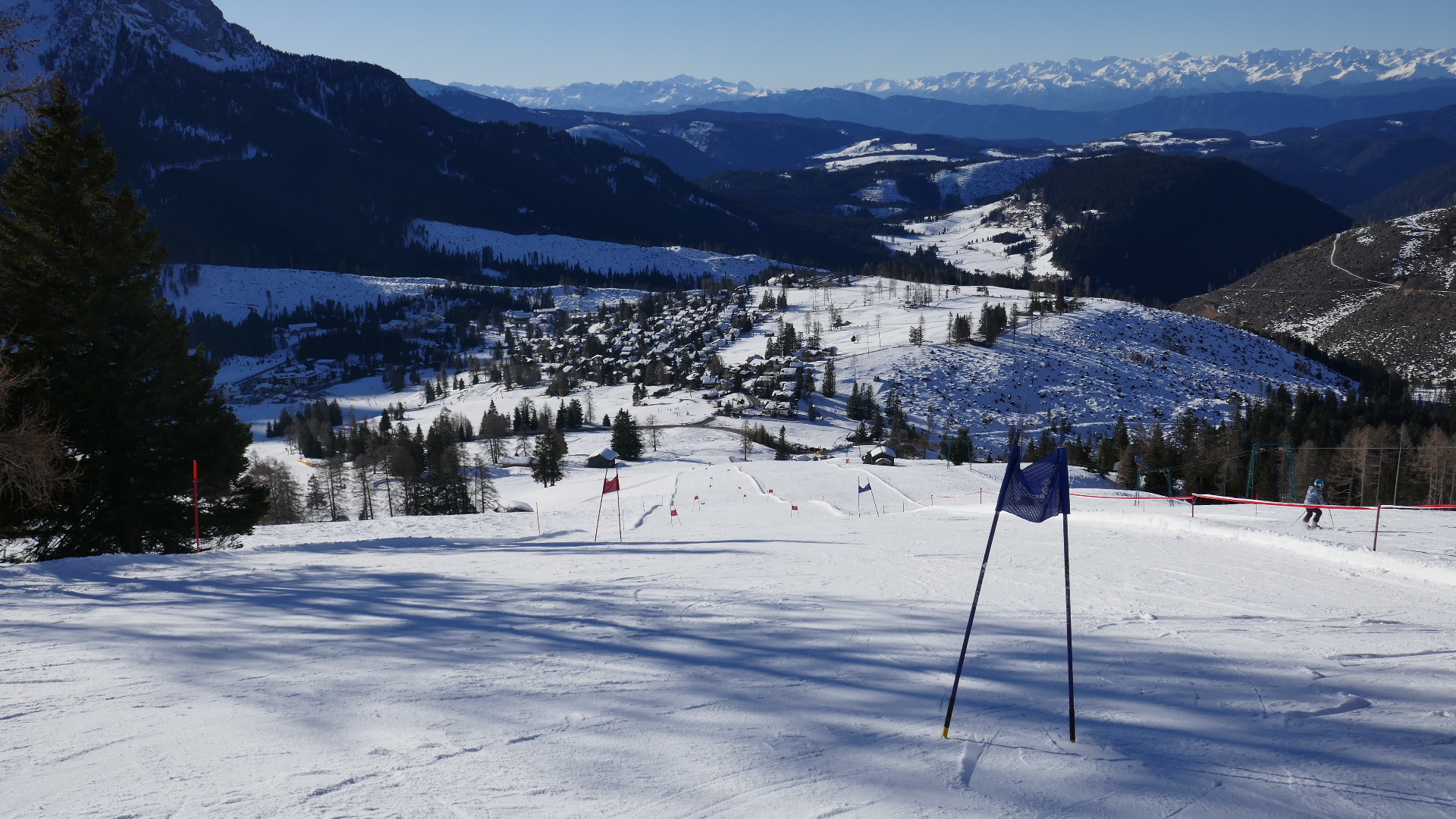 Ausgesteckte Rennpiste für Jedermann am LSAP Rosengarten SL