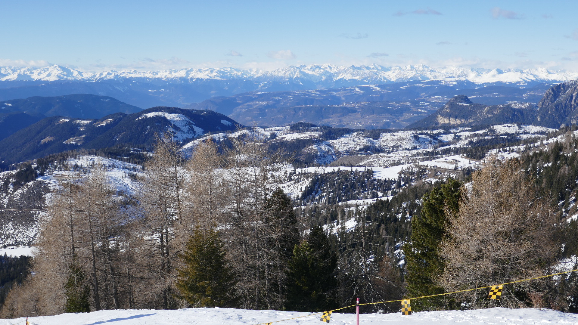 Übersicht Carezza, Moseralm, Tschein, Frommer Alm