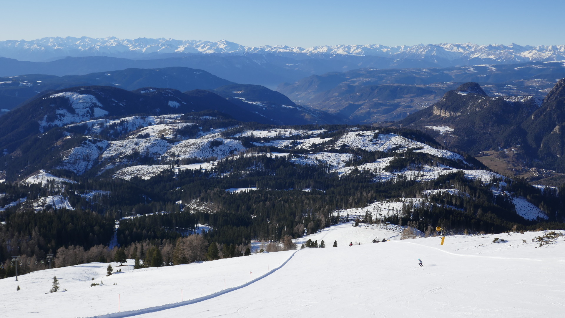Übersicht Frommer Alm, Welschnofen, Tiers