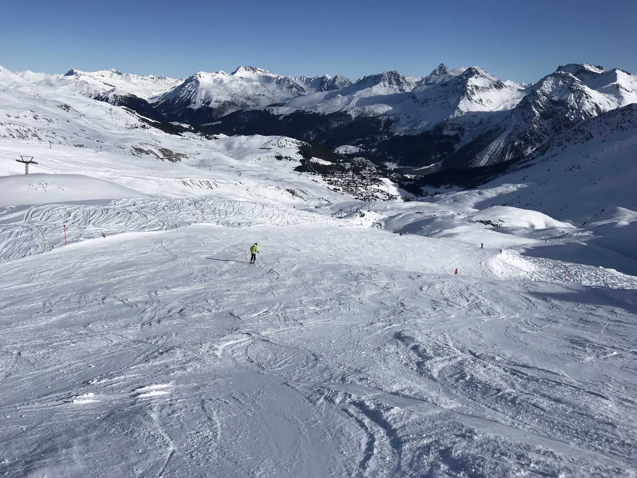 Schon um 12 Uhr ziemlich zerfahren in Arosa