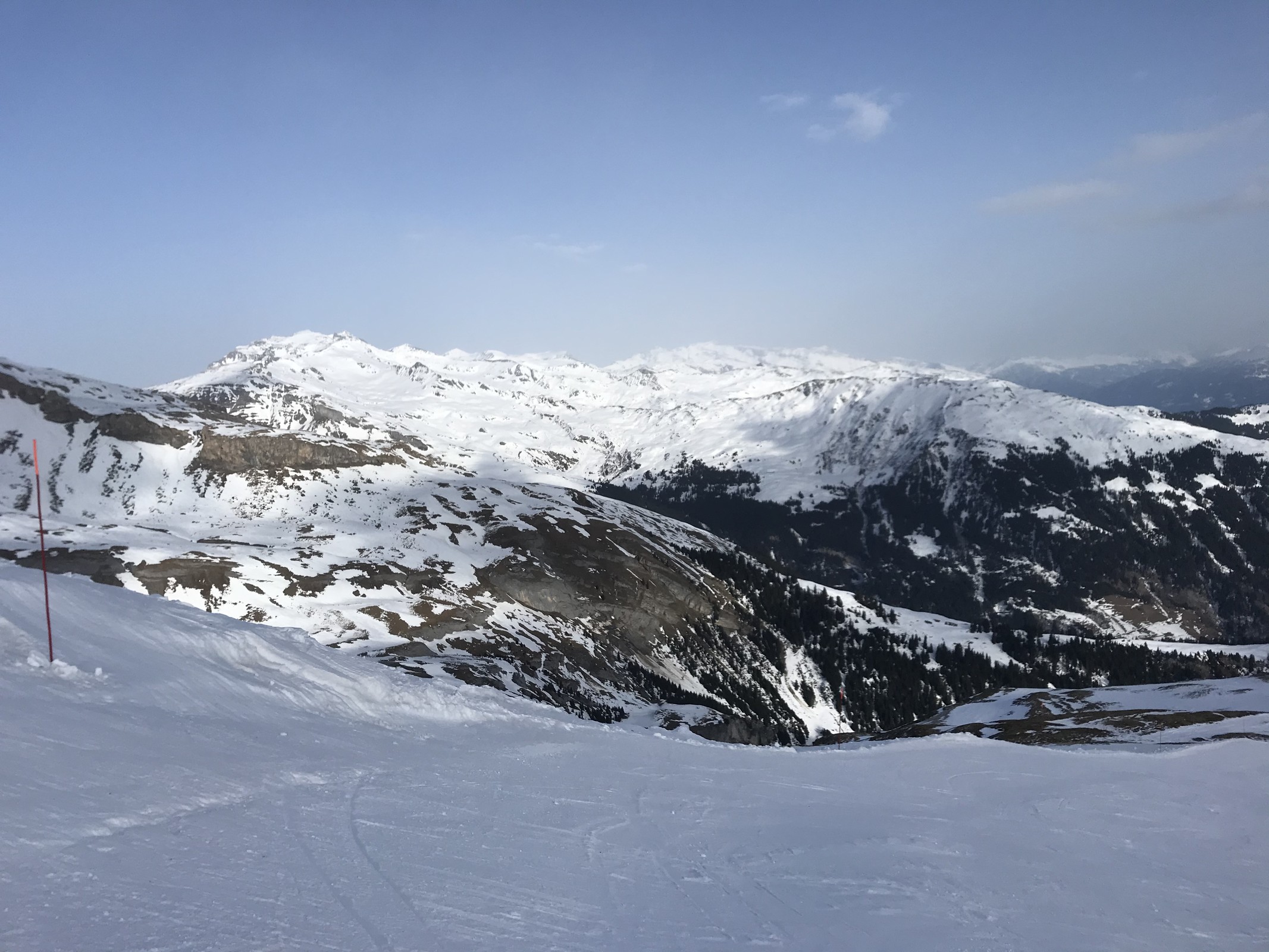 Blick zum Crap Masegn in Laax