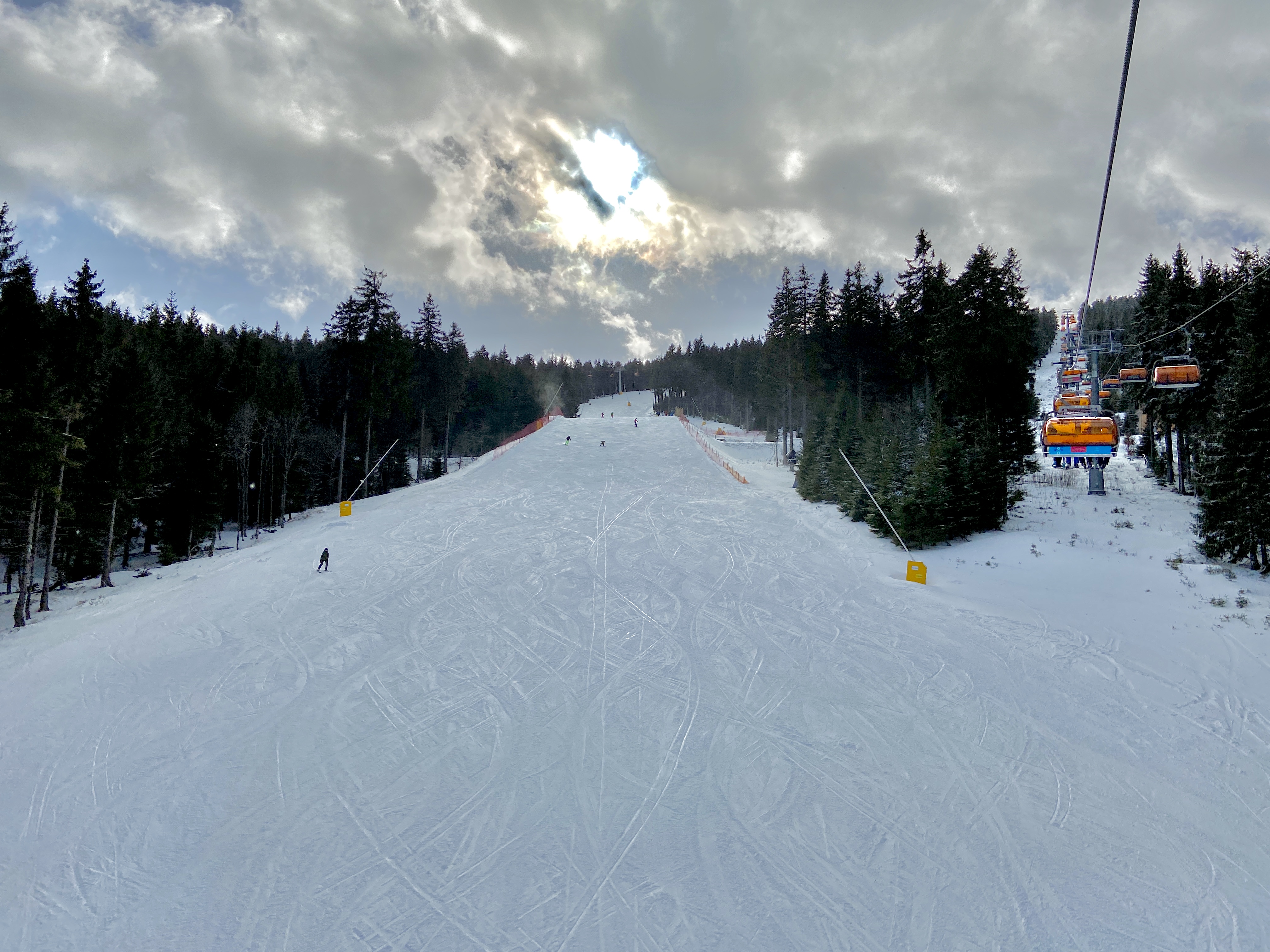Parezovka gegen 12.30Uhr auch nach der Brücke in richtig gutem Zustand