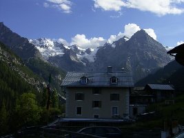 auf der Heimfahrt: Blick zurück von Trafoi aus