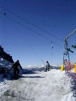 Snowboarder hatten's schwer