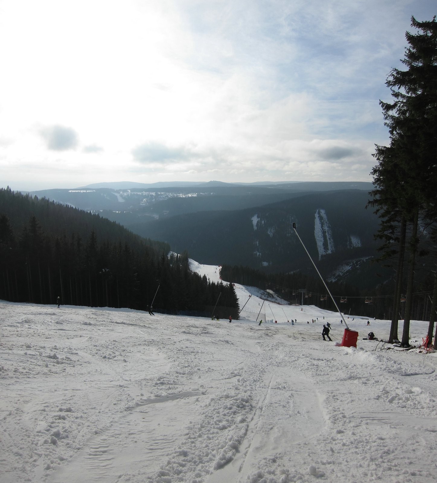 Abfahrt 1 Prima Express. Schwerer Schnee