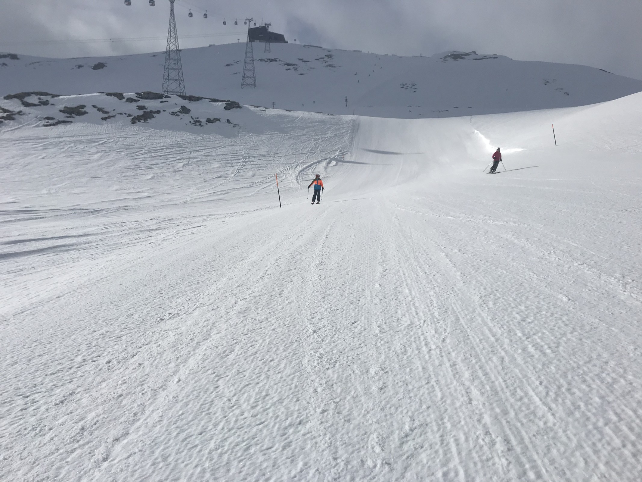 Die ersten Sonnenstrahlen erhaschten wir gegen 10 Uhr auf der 41