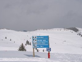 Hinten die 4KSB Orient Express. Die ironischen Pistennahmen in den USA sind wohl einmalig...