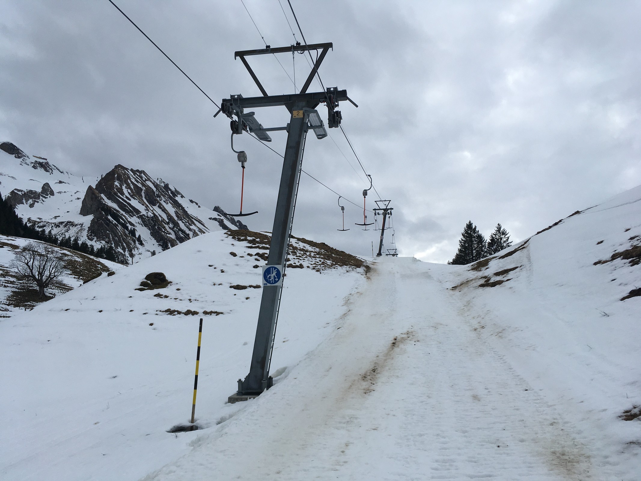 Stütze 2 Skilift Halbachegg.