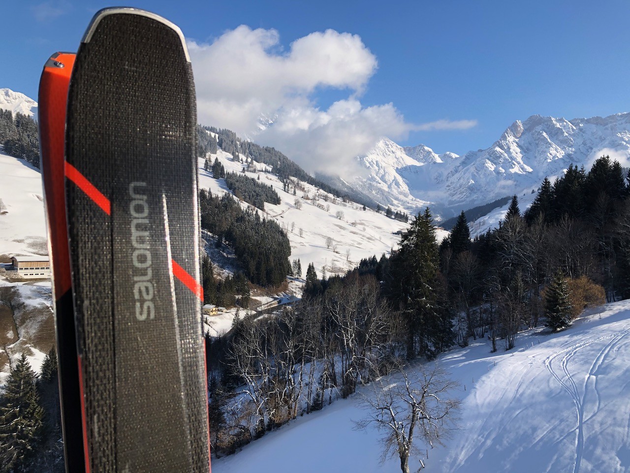 Nach 2 Tagen Schnee dann die Vorfreude bei der ersten Bergfahrt am Sonntag.