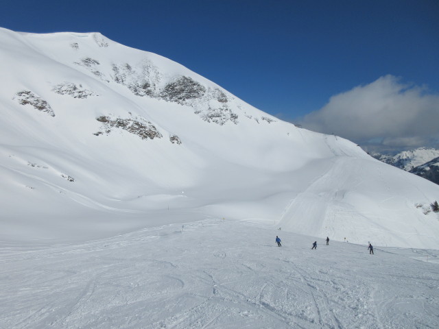 Abfahrt "Gipfelbahn - Hochkar", im Hintergrund die Muldenabfahrt