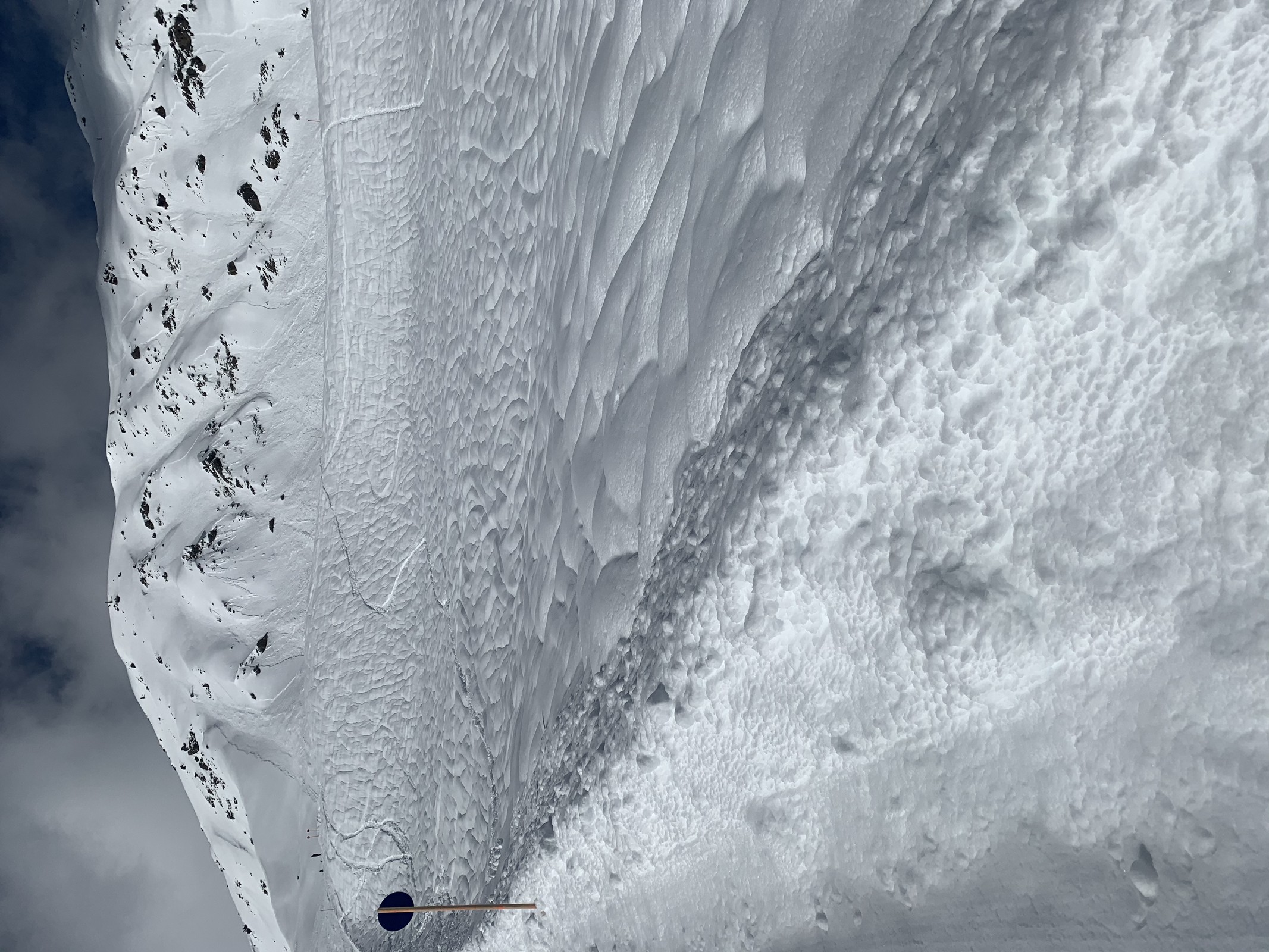 Regenrinnen auf 2300m