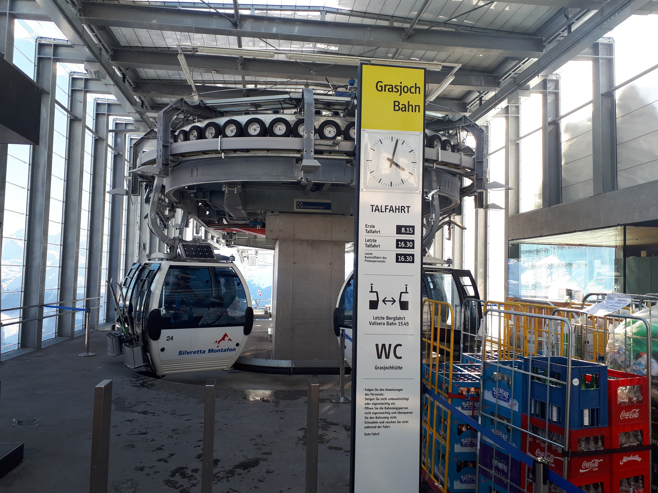 Ende an der Grasjochbahn.