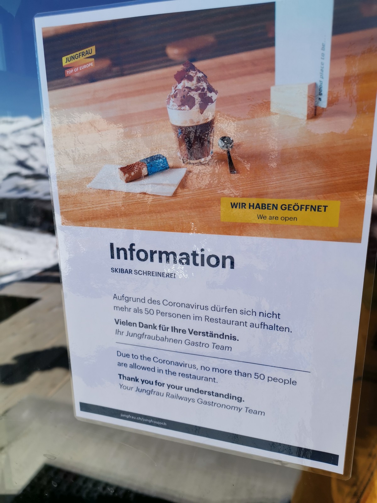 War heute aber bereits offiziell geschlossen.