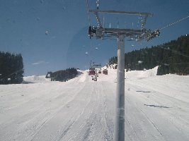 Zwölferkogel mit traumhaft präparierter WM Abfahrt, die war sehr hart und verdammt gut zum carevn und da schön leer war auch gut zum tempomachen