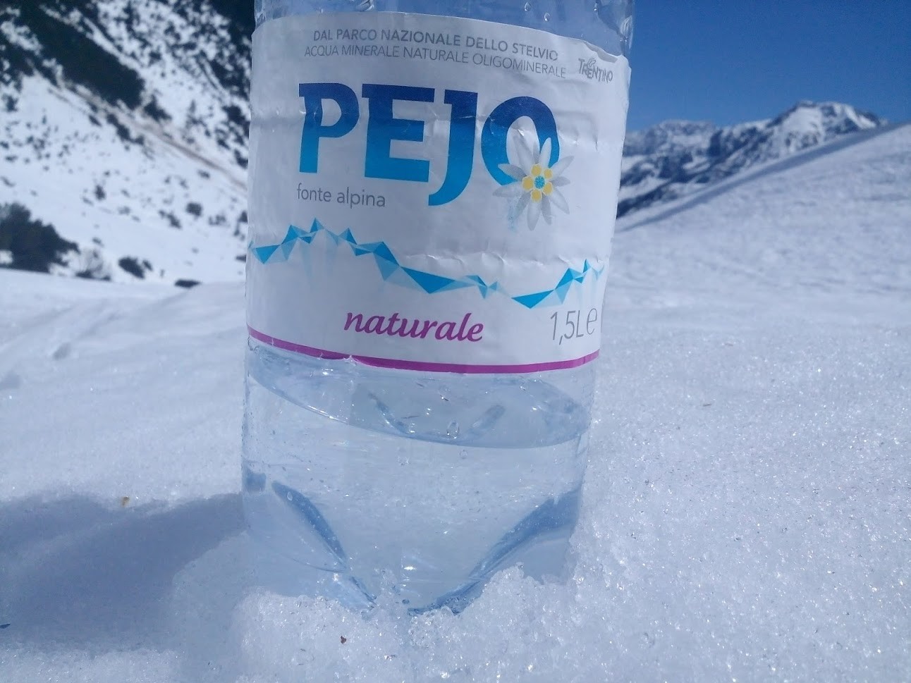 Noch die Flasche vom Südtirol Urlaub die Woche davor dabei :D