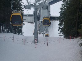 Stationsausfahrt Westgipfel Mittelstation
