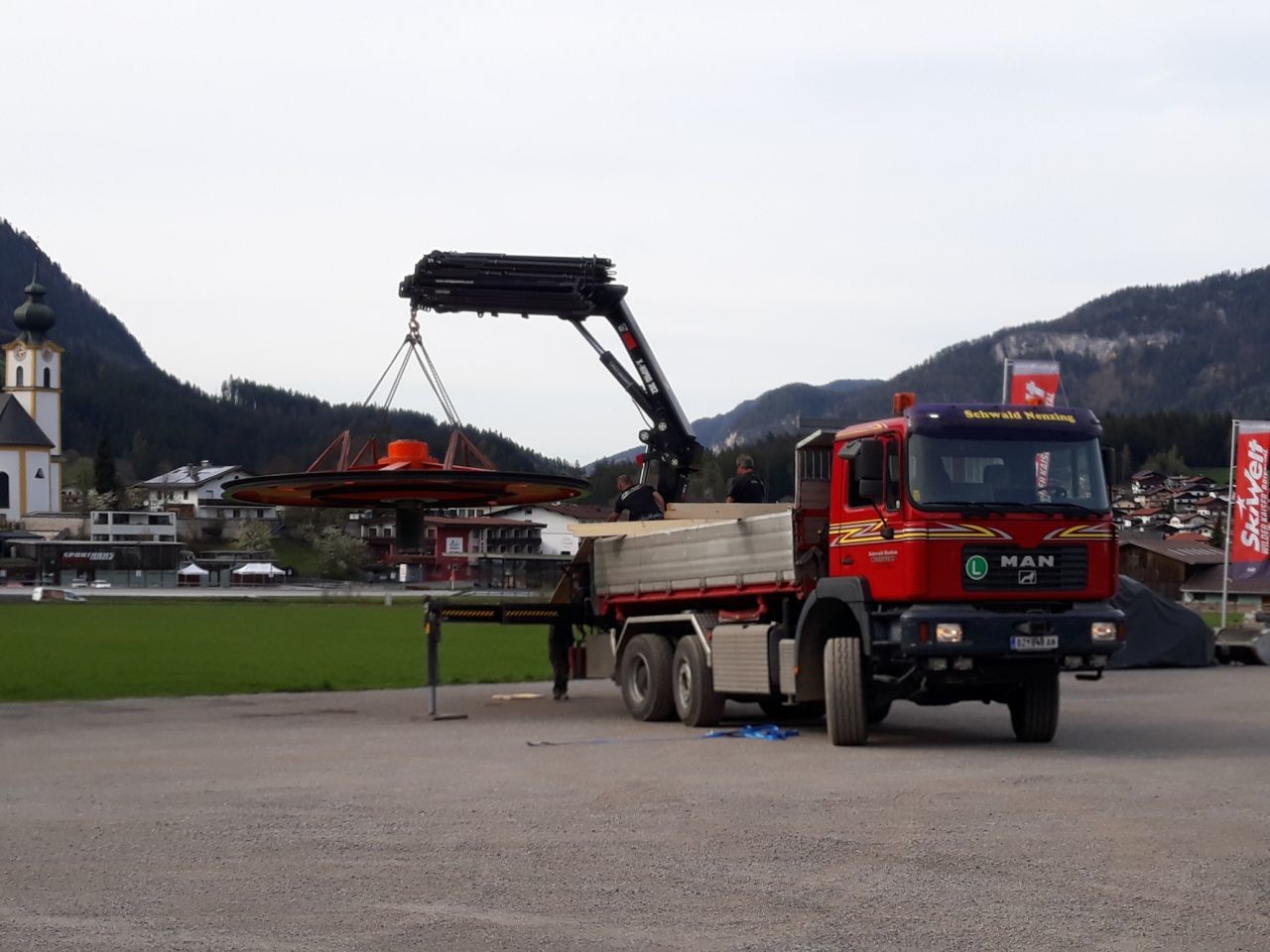 Die Umlaufscheibe vom Berg ist im Tal angekommen.