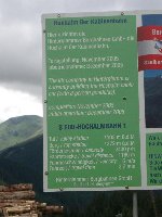 Bautafel am Fahrweg zum Sonnhof