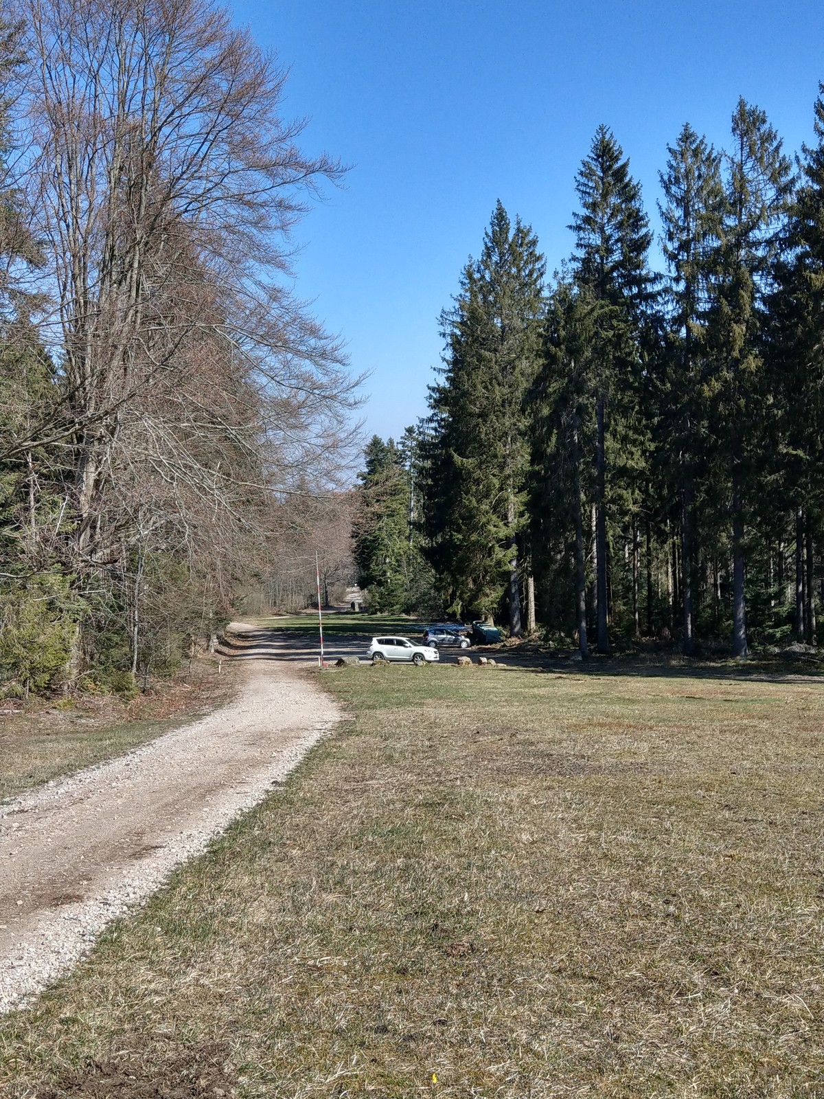 ... und etwas weiter unten der Parkplatz gewesen.