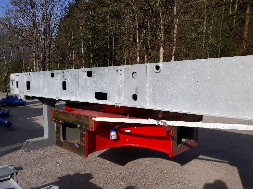 Mittelteil der Umlaufscheibe samt Rahmen