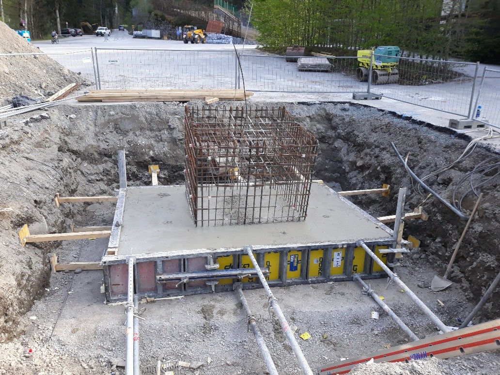 Fundament für Stütze 3