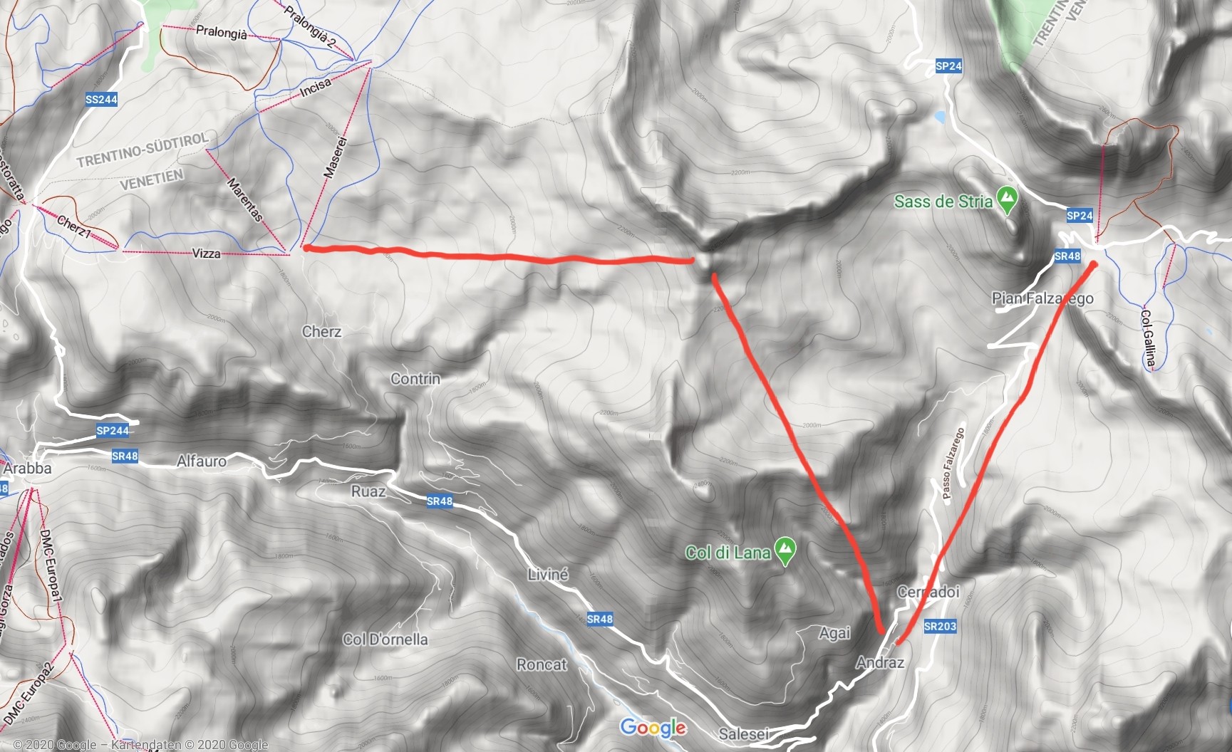 Verbindung 5 Torri - Arabba/Alta Badia