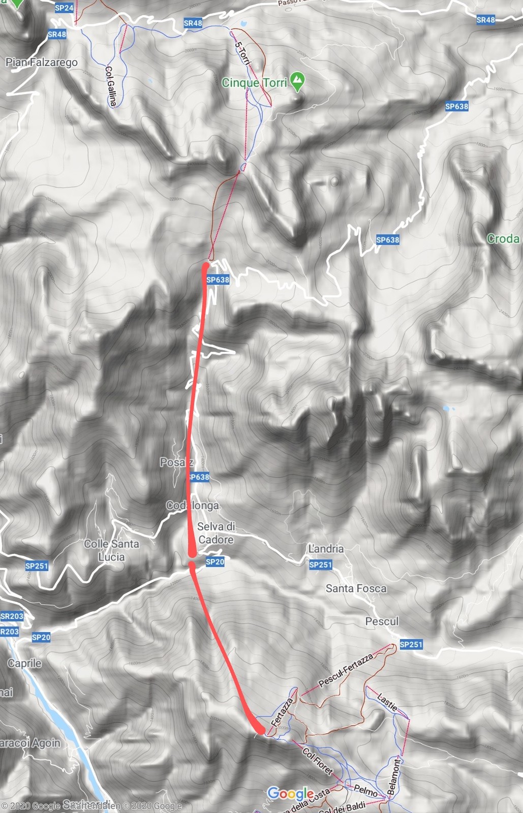 Verbindung Civetta - 5 Torri