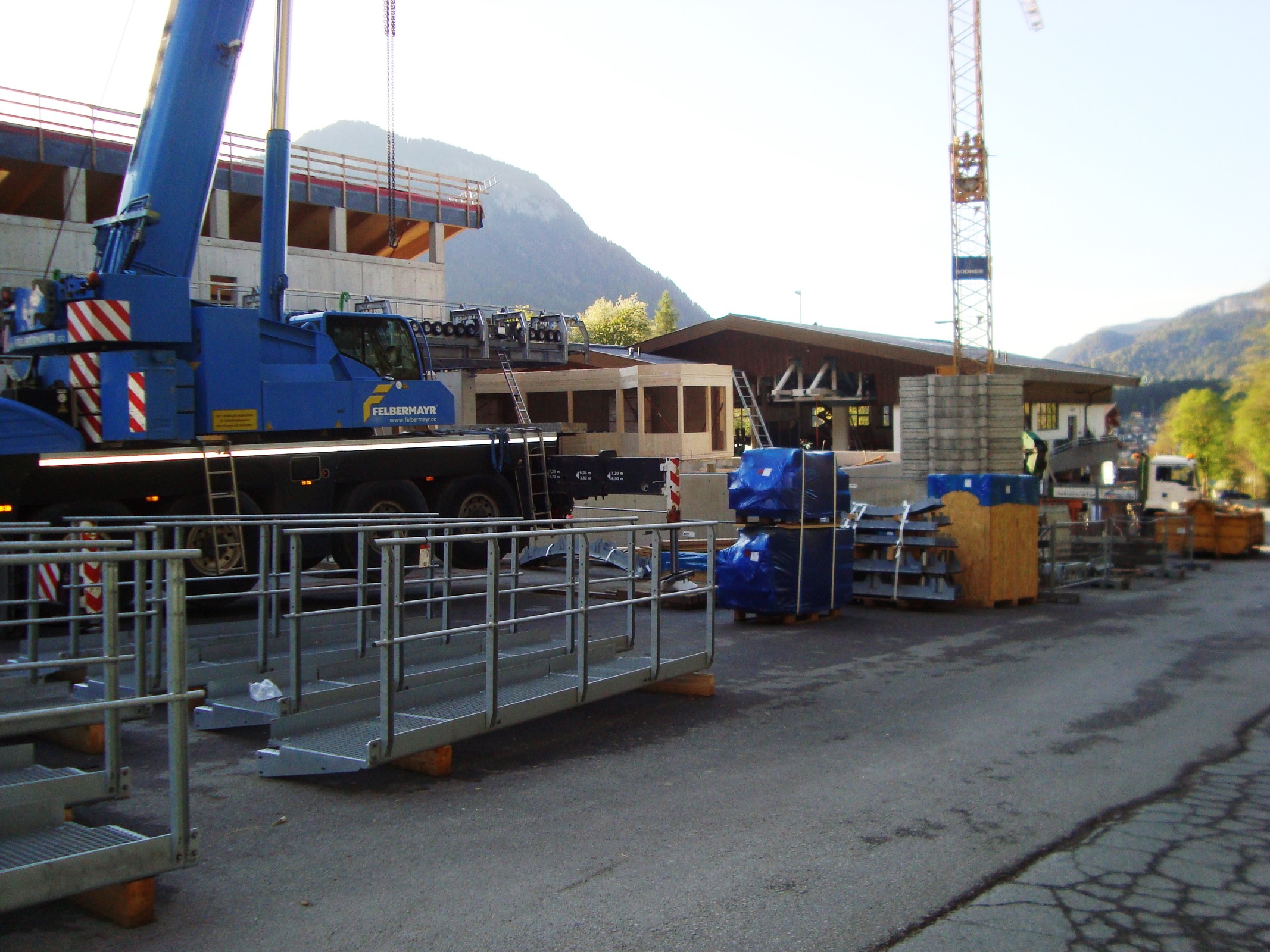 Die Talstation ist für Ende April schon weit fortgeschritten