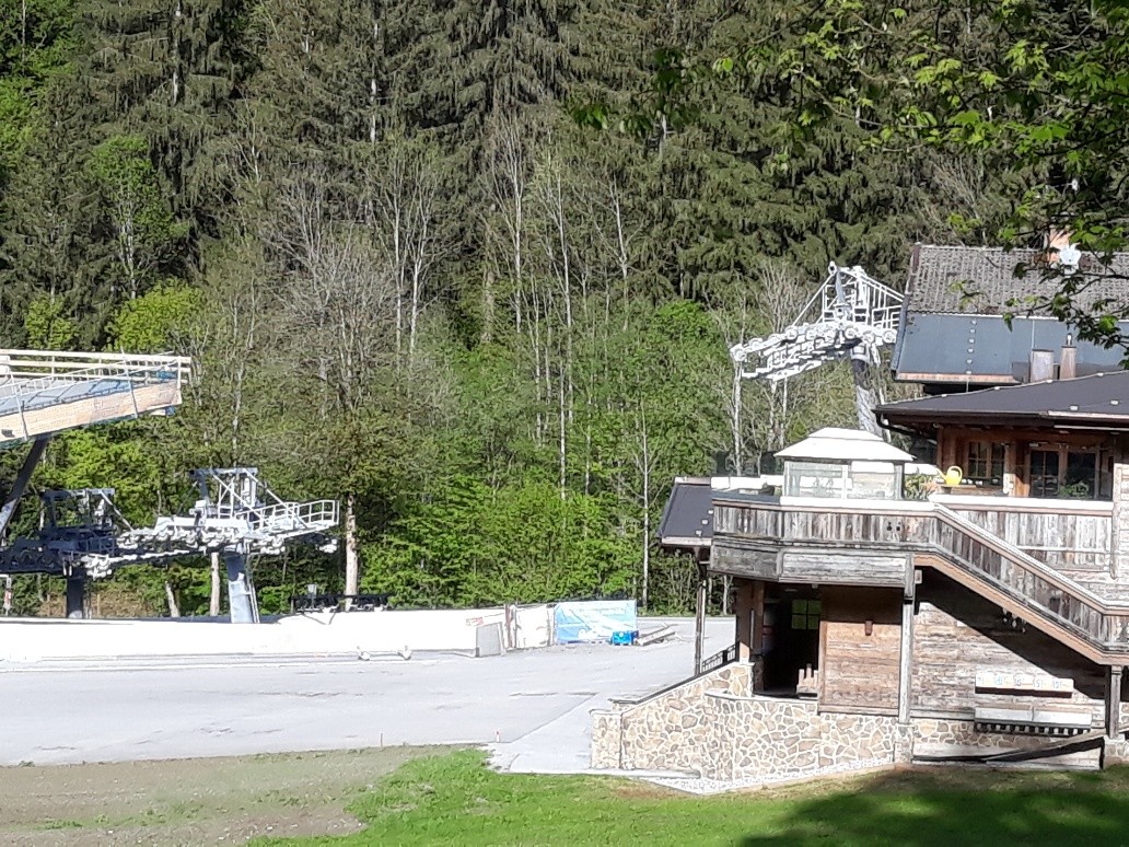 Blick zu Stütze 2 und 3