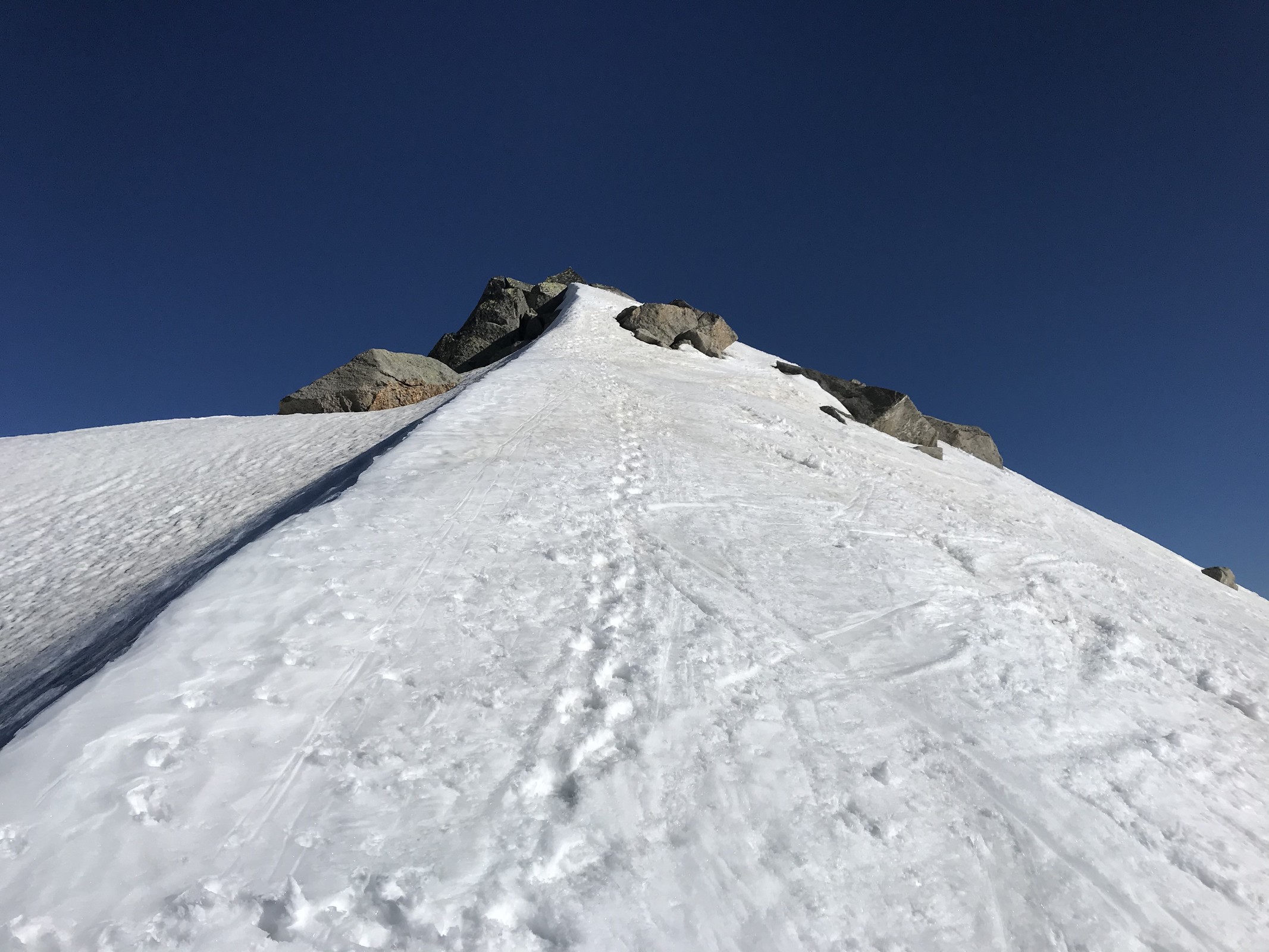 Letzter Aufstieg zum 2757m hohen Gipfel.