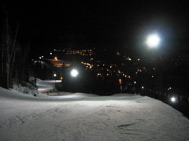 Der Blick aufs nächtliche Keystone ist super.