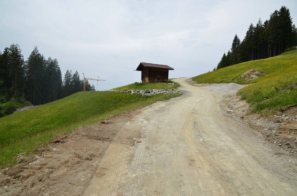 Gegenanstieg Abzweig vor Fleiding Talstation