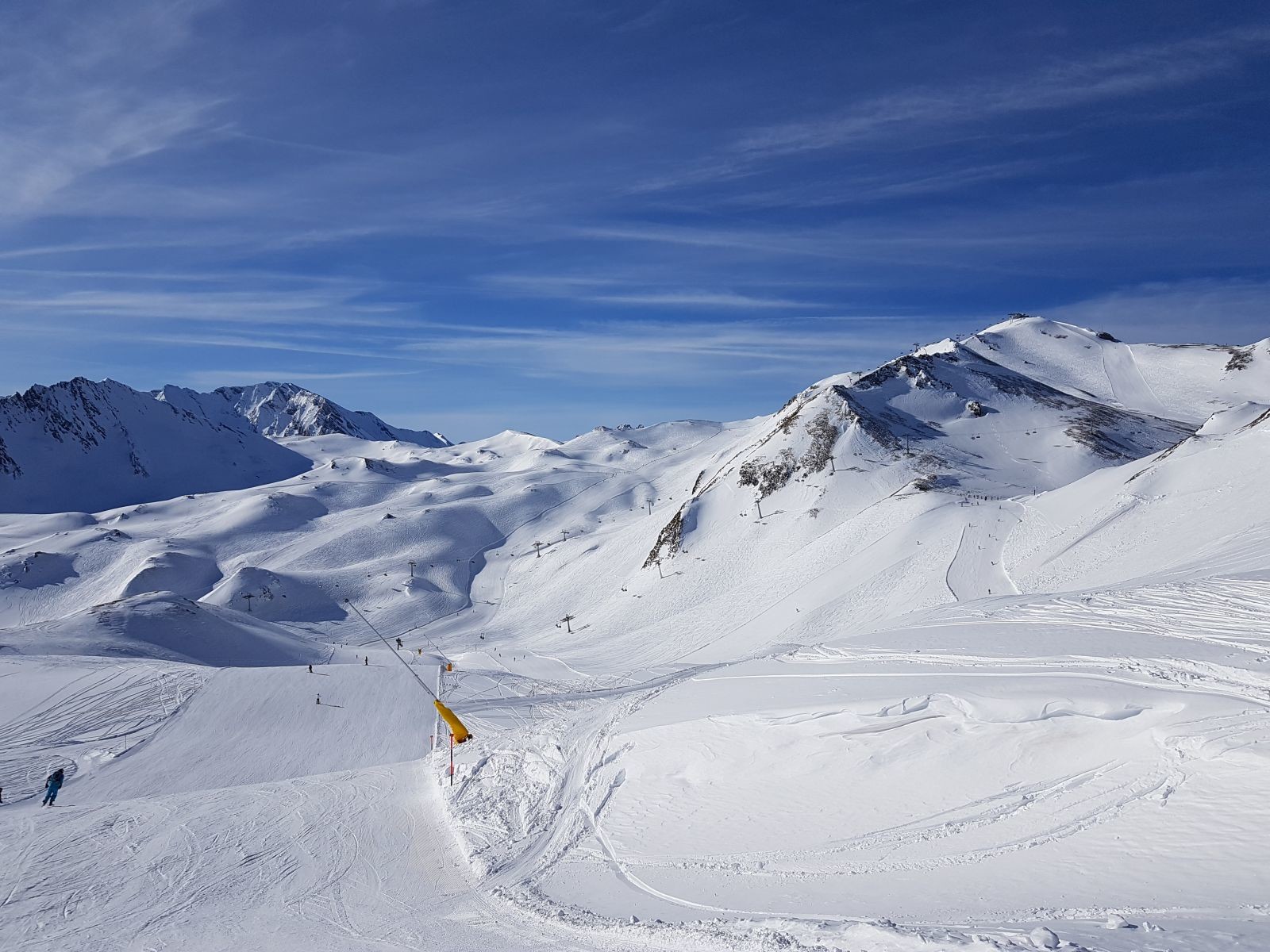 An der Bergstation der Viderjochbahn 1 mit Blick zur Greitspitze