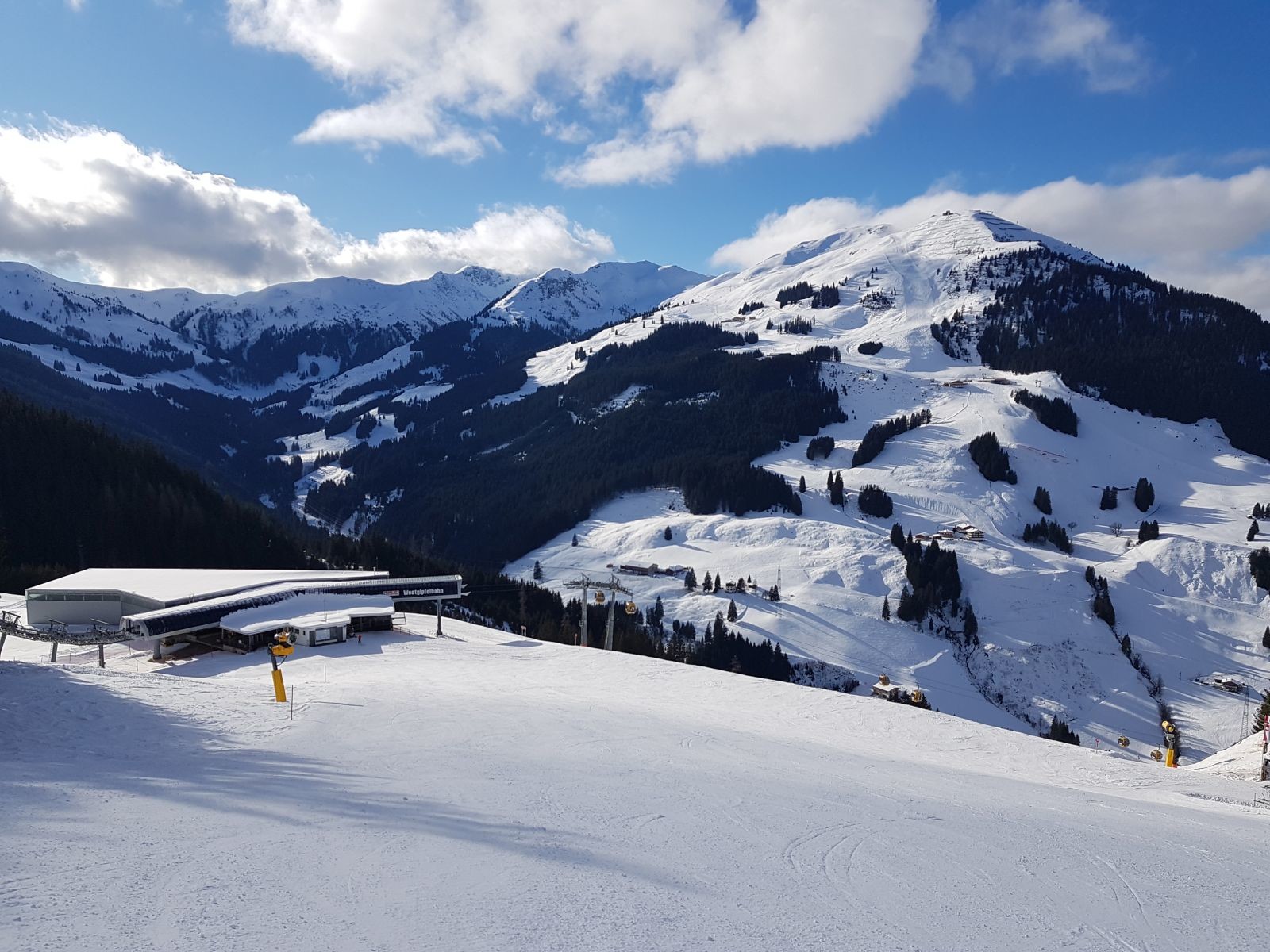 Die Abfahrt zur Mittelstation war eine der Besten des Tages.