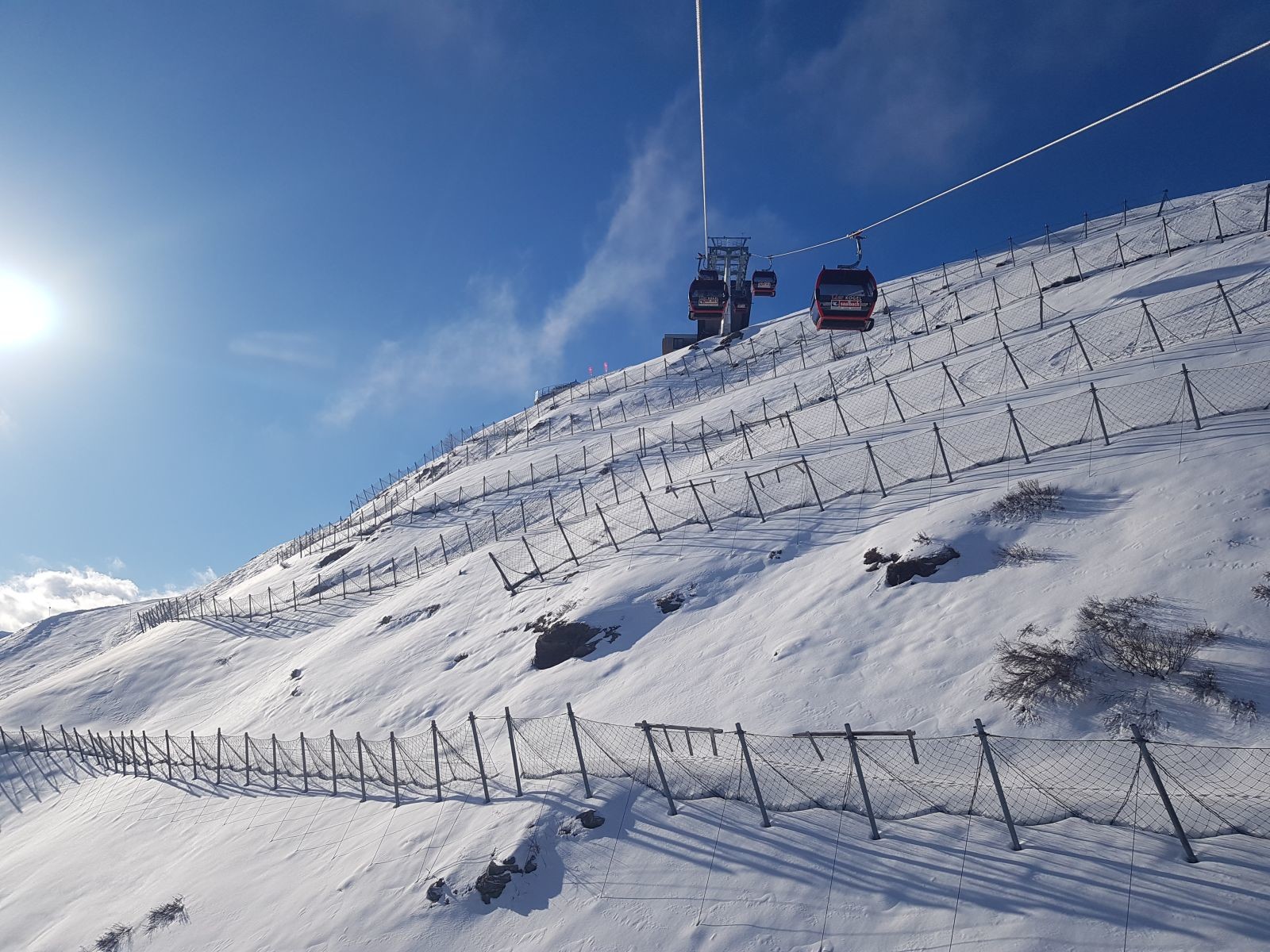 Und der Blick zur Bergstation