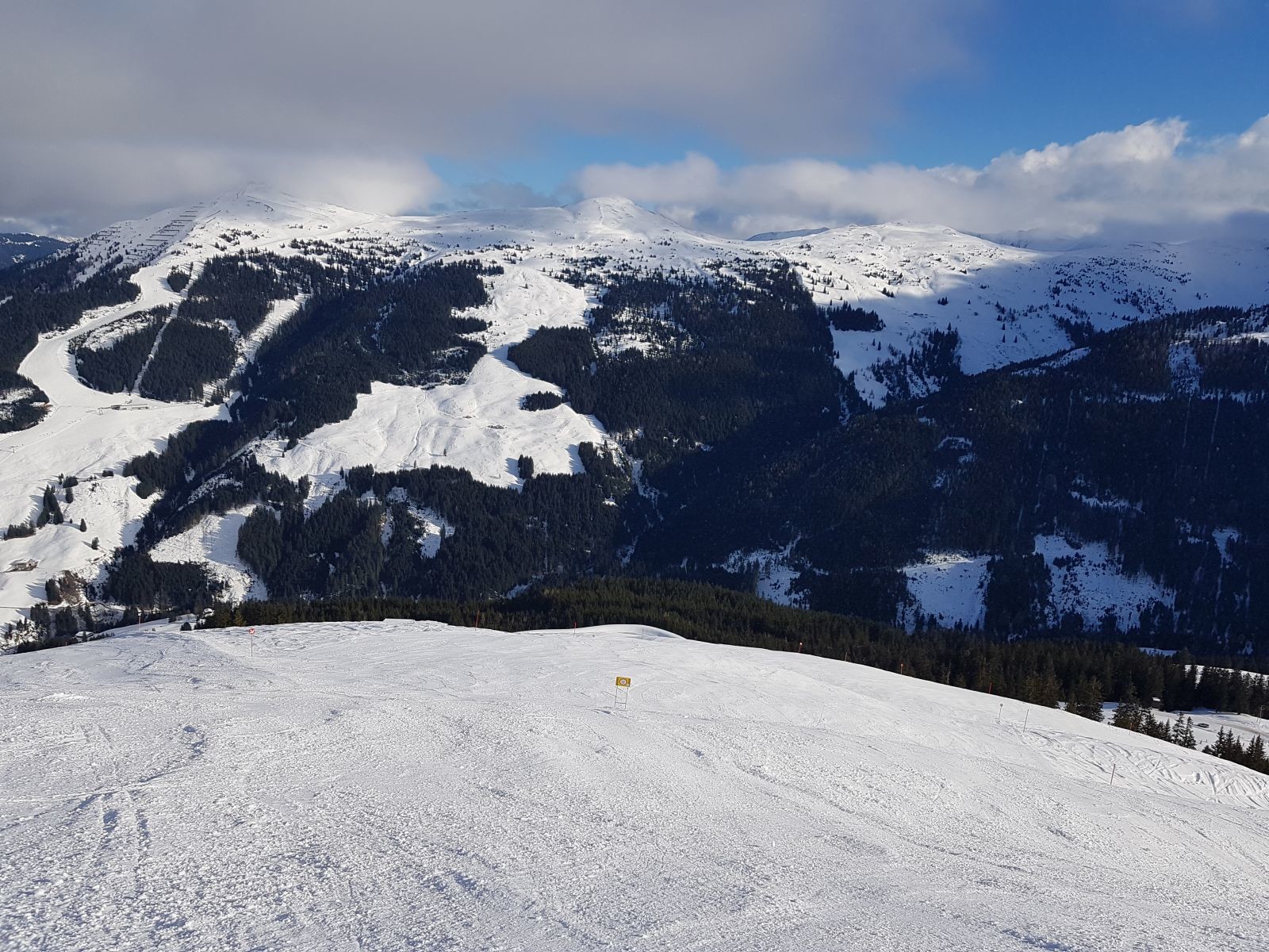 Die Rote 35 war gesperrt. Bis auf ein kleiner Wiesenfleck aber einwandfrei.