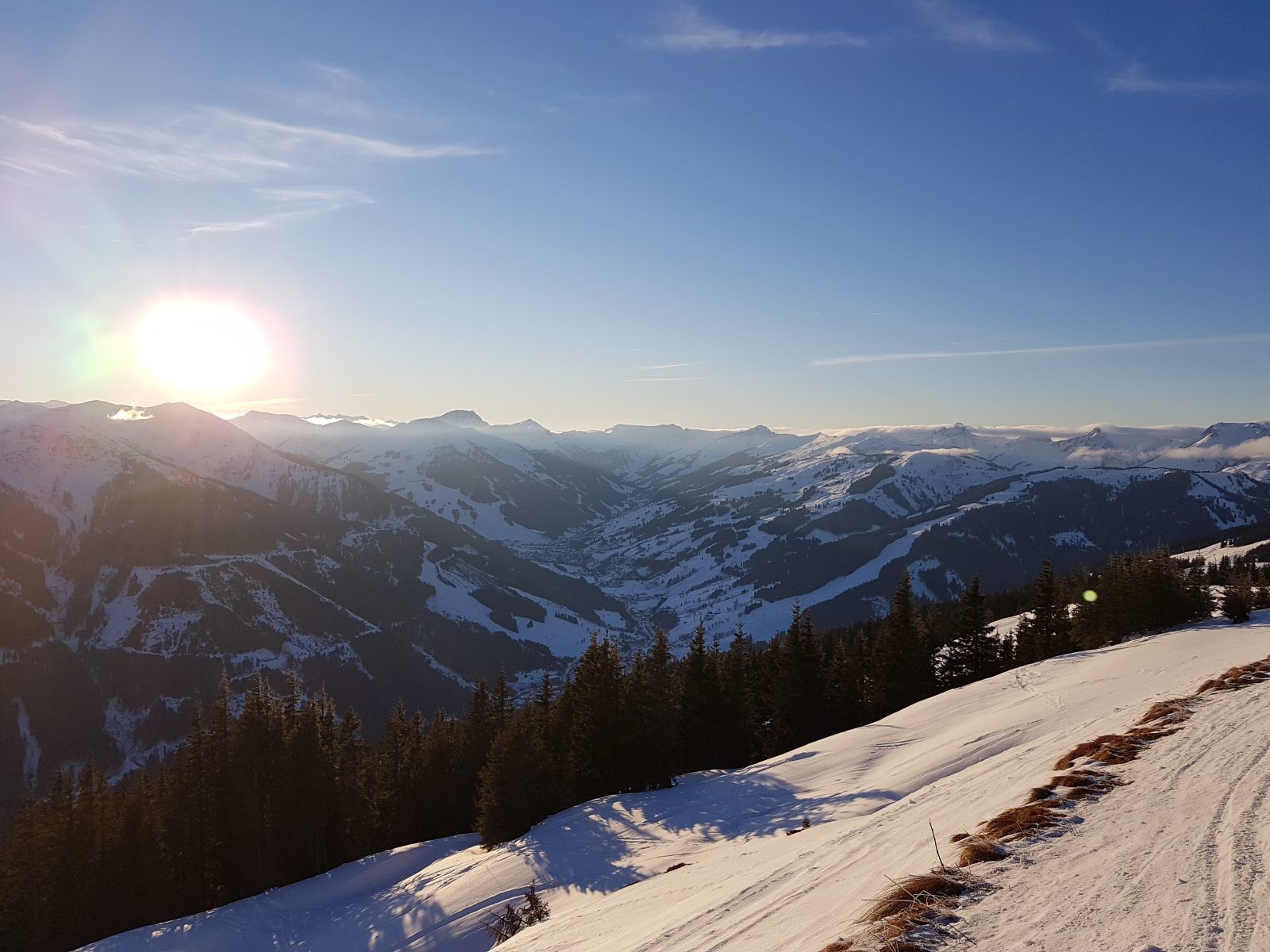 Die Abendstimmung hier oben war beeindruckend und einfach nur schön.