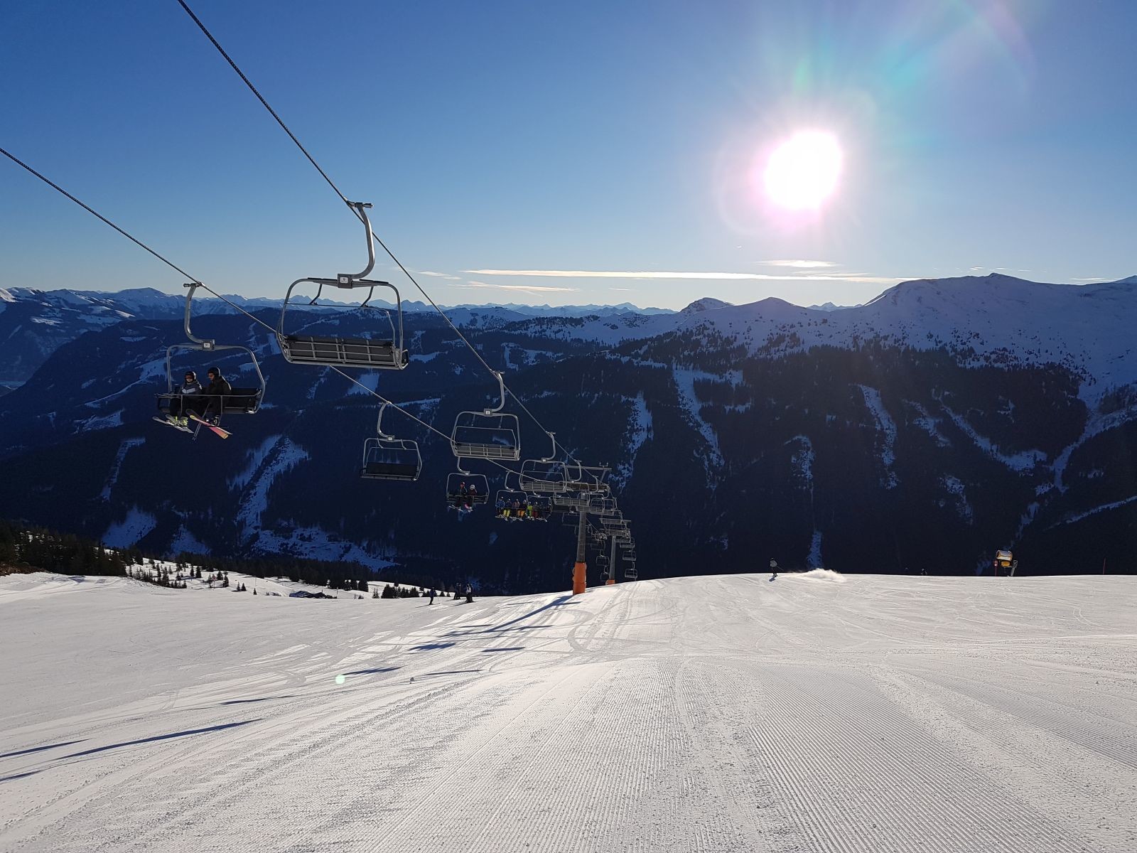Wieder oben, genoss ich dann den leeren Limberghang, der nochmal besser und weniger knolliger als gestern war.