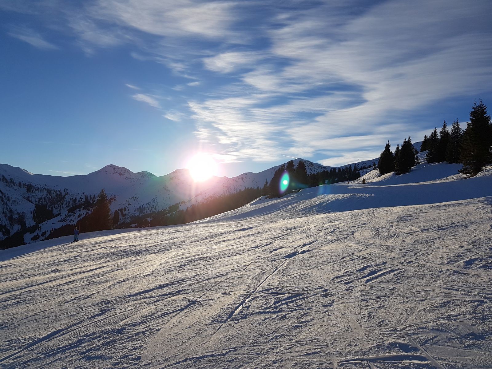 Letzte Sonnenstrahlen auf der Jausern