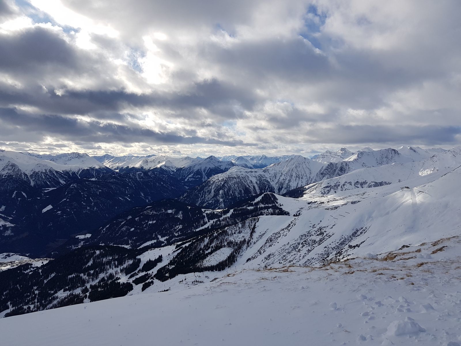 Blick zum Pezid, wo es gegen Mittag noch hingehen soll.