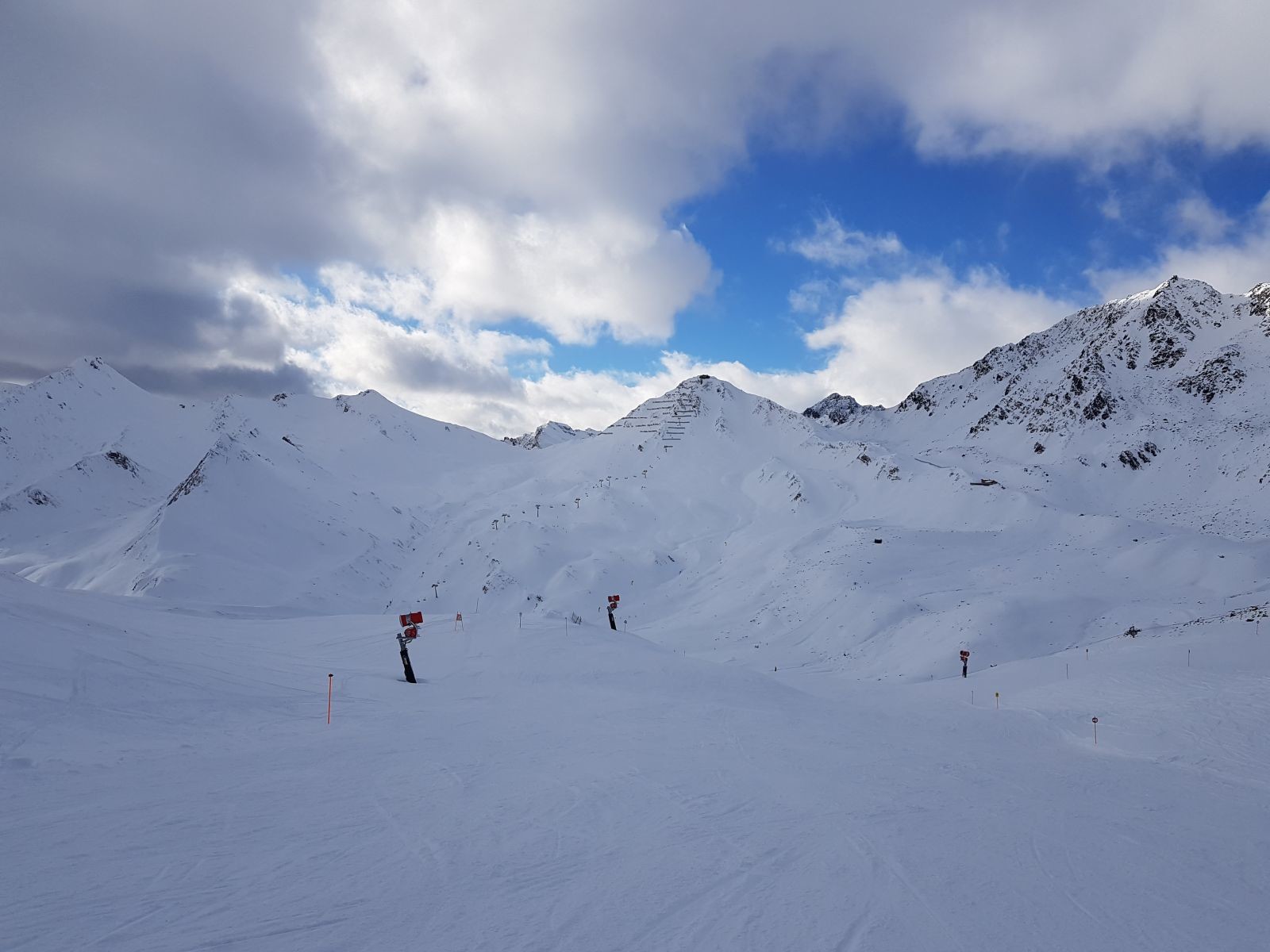Angekommen. Die Piste ging sehr gut.